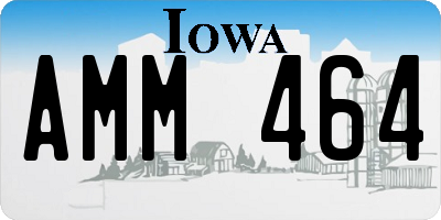 IA license plate AMM464