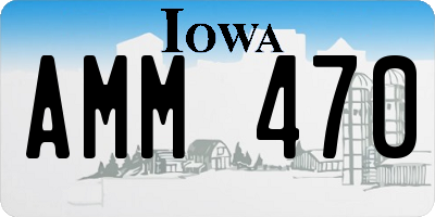 IA license plate AMM470