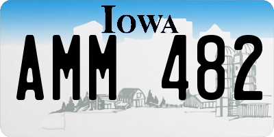 IA license plate AMM482