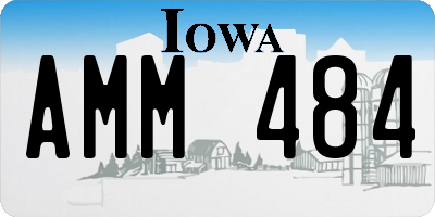 IA license plate AMM484
