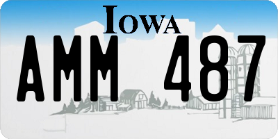 IA license plate AMM487