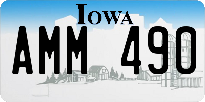 IA license plate AMM490