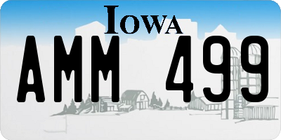 IA license plate AMM499