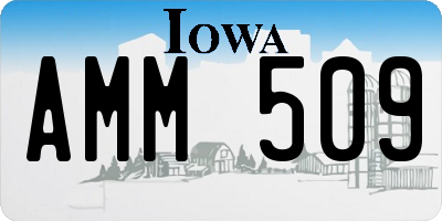 IA license plate AMM509