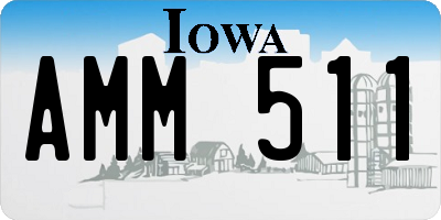 IA license plate AMM511
