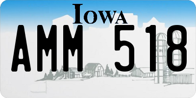 IA license plate AMM518