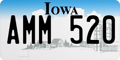 IA license plate AMM520