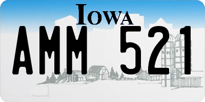 IA license plate AMM521