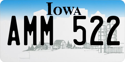 IA license plate AMM522