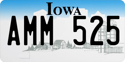 IA license plate AMM525