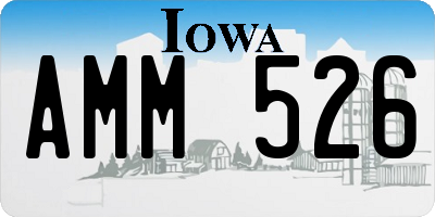 IA license plate AMM526