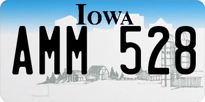IA license plate AMM528