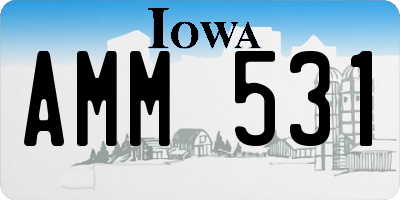 IA license plate AMM531