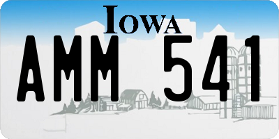 IA license plate AMM541