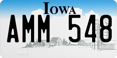 IA license plate AMM548