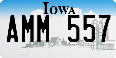 IA license plate AMM557