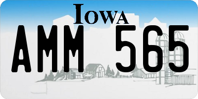 IA license plate AMM565