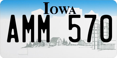 IA license plate AMM570