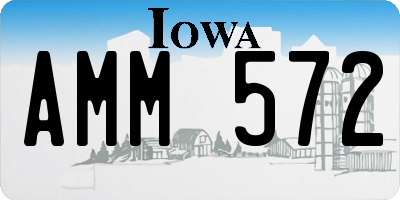IA license plate AMM572