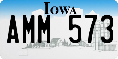 IA license plate AMM573