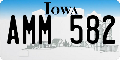 IA license plate AMM582