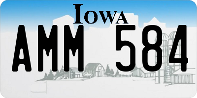 IA license plate AMM584