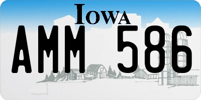 IA license plate AMM586