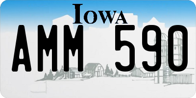 IA license plate AMM590