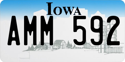 IA license plate AMM592
