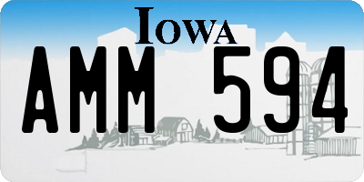 IA license plate AMM594