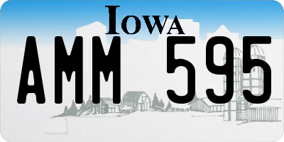 IA license plate AMM595