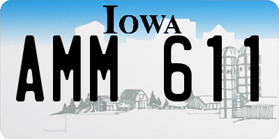 IA license plate AMM611