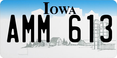 IA license plate AMM613
