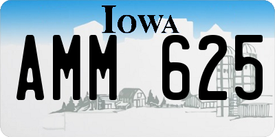 IA license plate AMM625