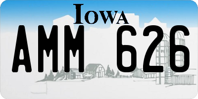 IA license plate AMM626