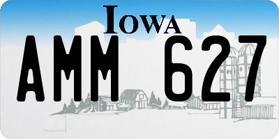 IA license plate AMM627