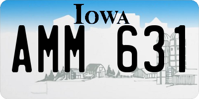 IA license plate AMM631