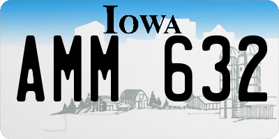 IA license plate AMM632