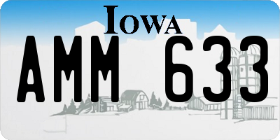 IA license plate AMM633
