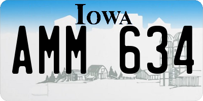 IA license plate AMM634