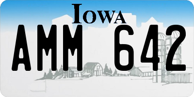 IA license plate AMM642