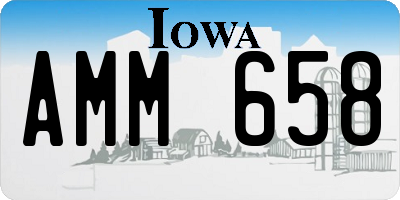 IA license plate AMM658
