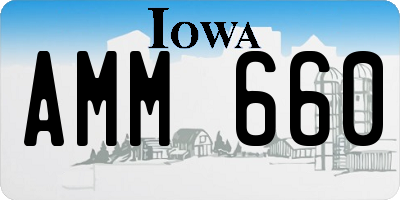 IA license plate AMM660