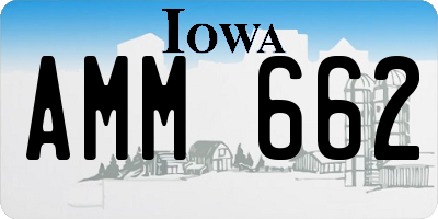 IA license plate AMM662