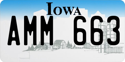 IA license plate AMM663