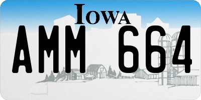 IA license plate AMM664