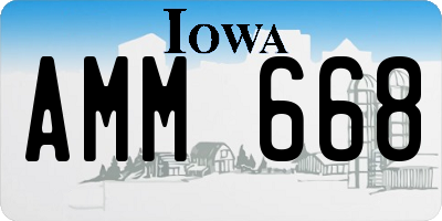 IA license plate AMM668