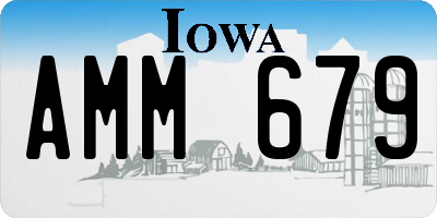 IA license plate AMM679