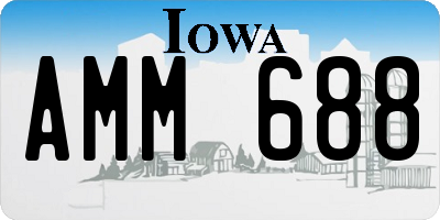 IA license plate AMM688