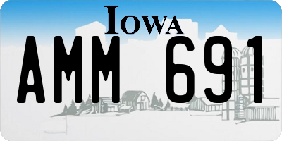 IA license plate AMM691
